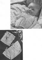 pretty underwear knitting pattern for baby 1950s